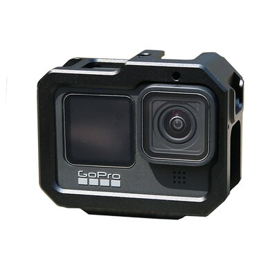 gopro11/10/9金属兔笼铝合金保护边框散热外壳gopro12狗笼配件