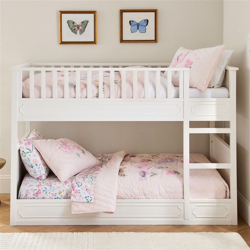 美式全实木儿童双层床高低床小户型奶油风公主床上下铺子母床定制,住宅家具,高低/子母床,淘宝优惠券,粉丝福利购,淘宝优惠卷