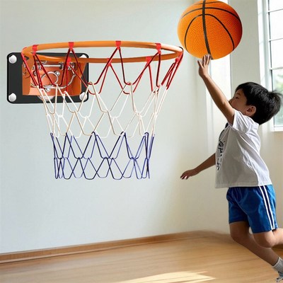 免打孔篮球框挂墙式白墙水泥墙可用儿童家用投篮训练器室内篮球架