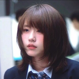 【有村架纯】短发假发女高层次斜刘海锁骨发甜美日系Lolita全头套