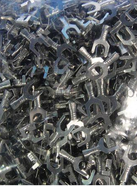 镀锡5.2叉型Y型端子B形/U型接线片端子200M0只/包0.4厚度厂家出货