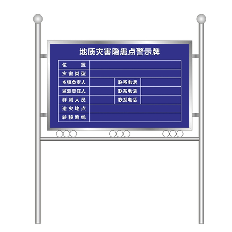定制户外不锈钢河道牌宣传栏广告牌展示牌花草牌公告栏防洪提示栏