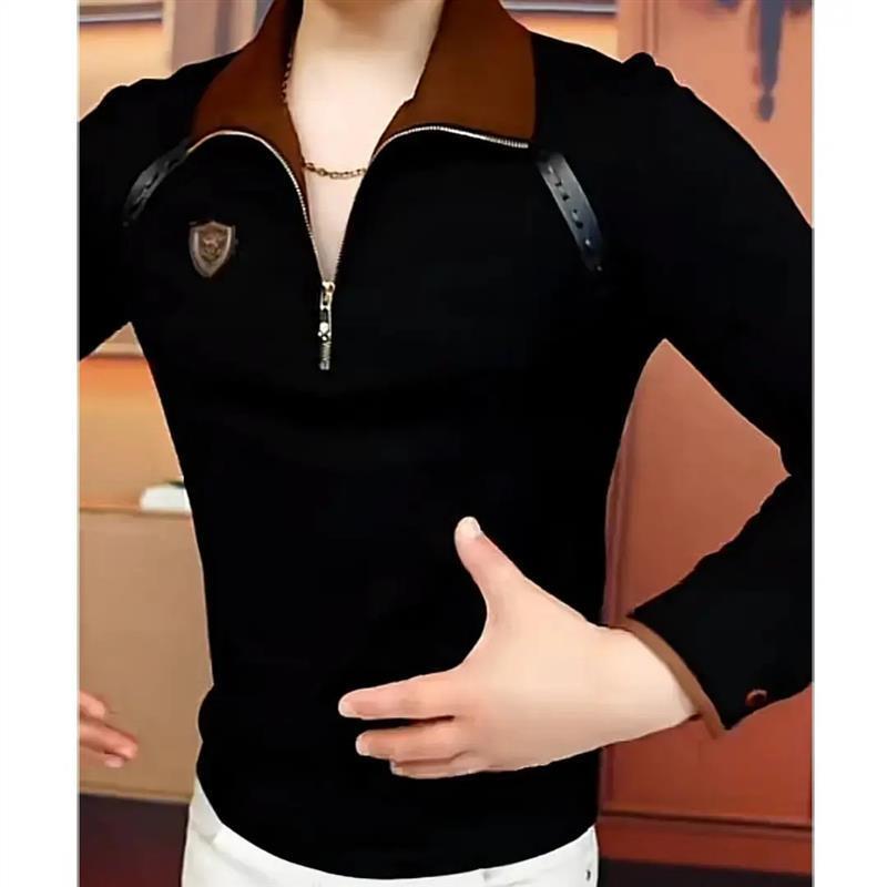 北嘉服饰秋季新款卫衣帅气男商务潮流时尚痞n帅轻奢百搭长袖上衣