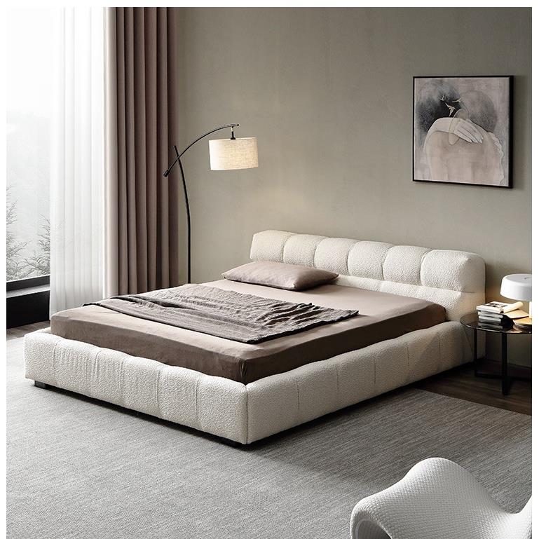 榻榻米意式婚床泡芙床200×220m储物双人主卧高端大气2米x2米大床