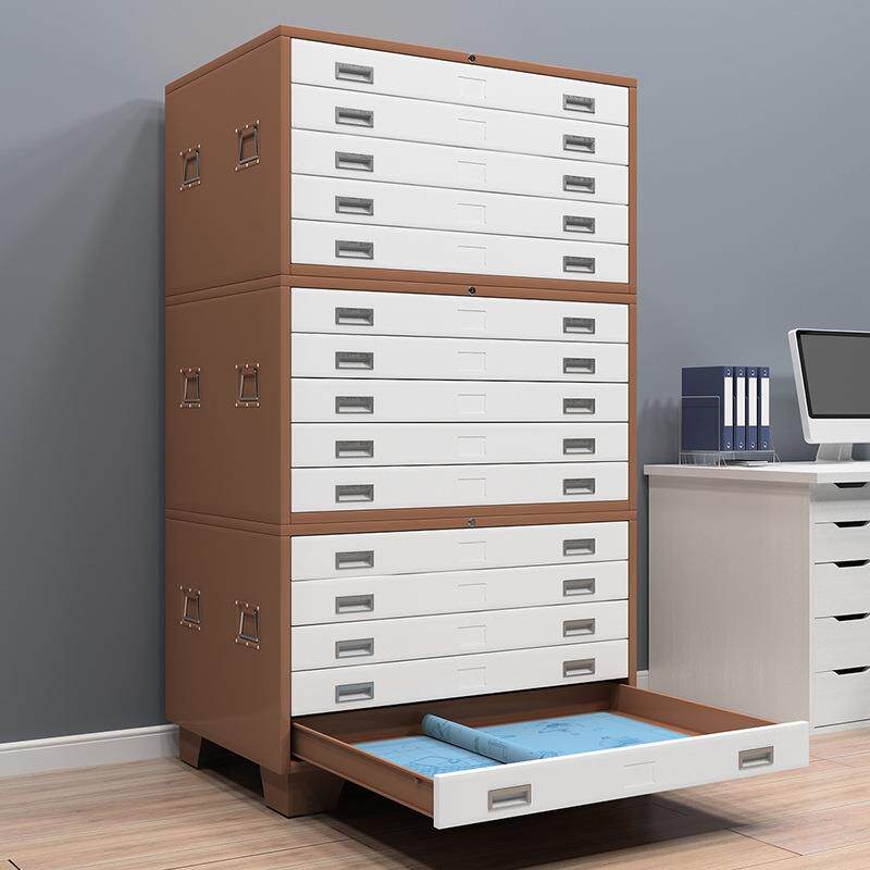 钢制底图柜工程资料图纸抽屉文件收纳柜菲林柜抽屉柜0号1号底图柜