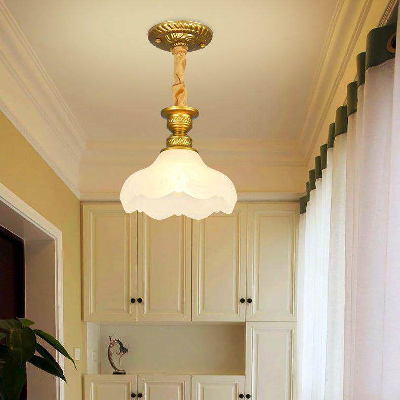 欧式简约现代小吊灯美式客厅卧室阳台入户门厅过道走廊工程灯饰具