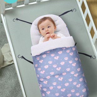 通用型婴儿推车睡袋保暖加厚脚套宝宝坐垫防风罩秋U冬外出抱披坐