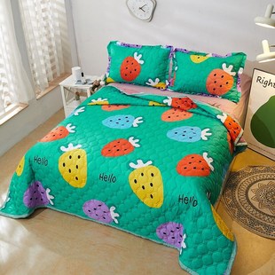 2024新款 通用盖毯学生宿舍单人双人床夹棉加厚床 雪花棉床盖四s季