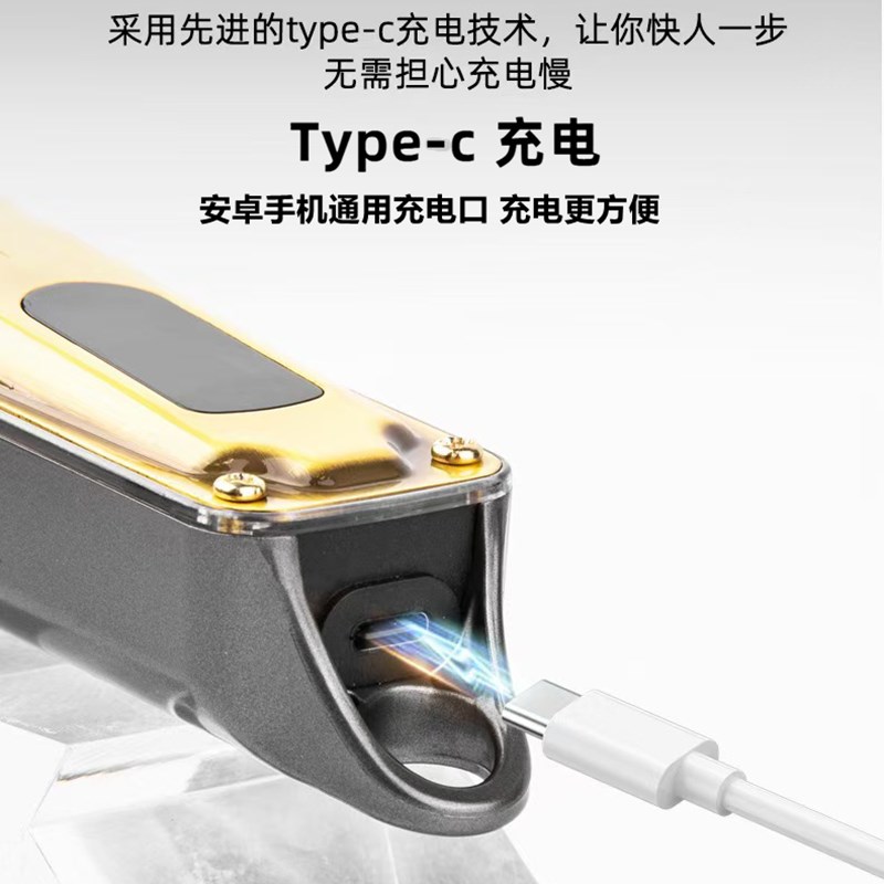 新款油头渐变电推剪大o功率专业发廊通用理发器充电推子电动剃头