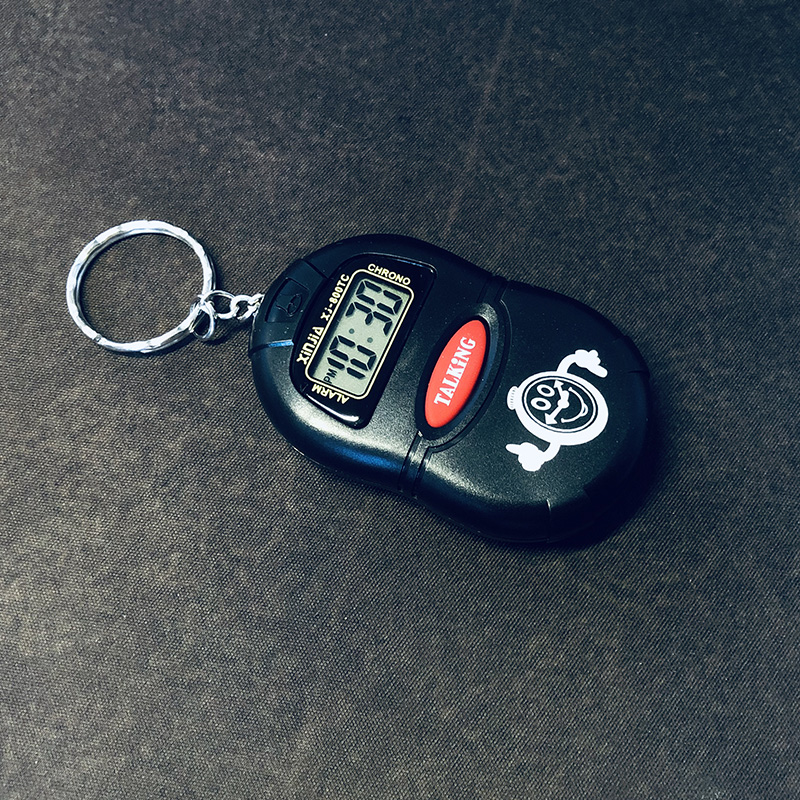 语音报时a表老人手表讲话手表盲人语音手表电子闹钟表钥匙扣报时