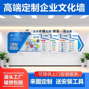 团队风采励志文化墙贴装 饰会议室背景墙面公司企业简介形象墙设计
