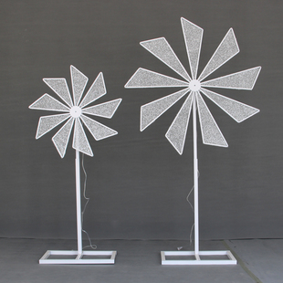 新款 婚庆风车路引婚庆道具电动旋转铁艺摩天轮婚礼舞台布置拱门