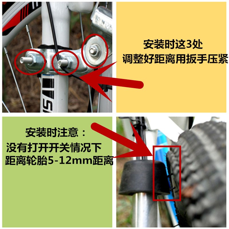 自行车发电机山地车配件装备发电灯单车发电车灯发电花鼓旅游