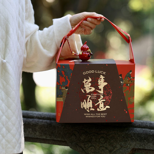 2026马年新年礼品手提盒烘焙地方特产春节过年送礼糕点年货包装盒