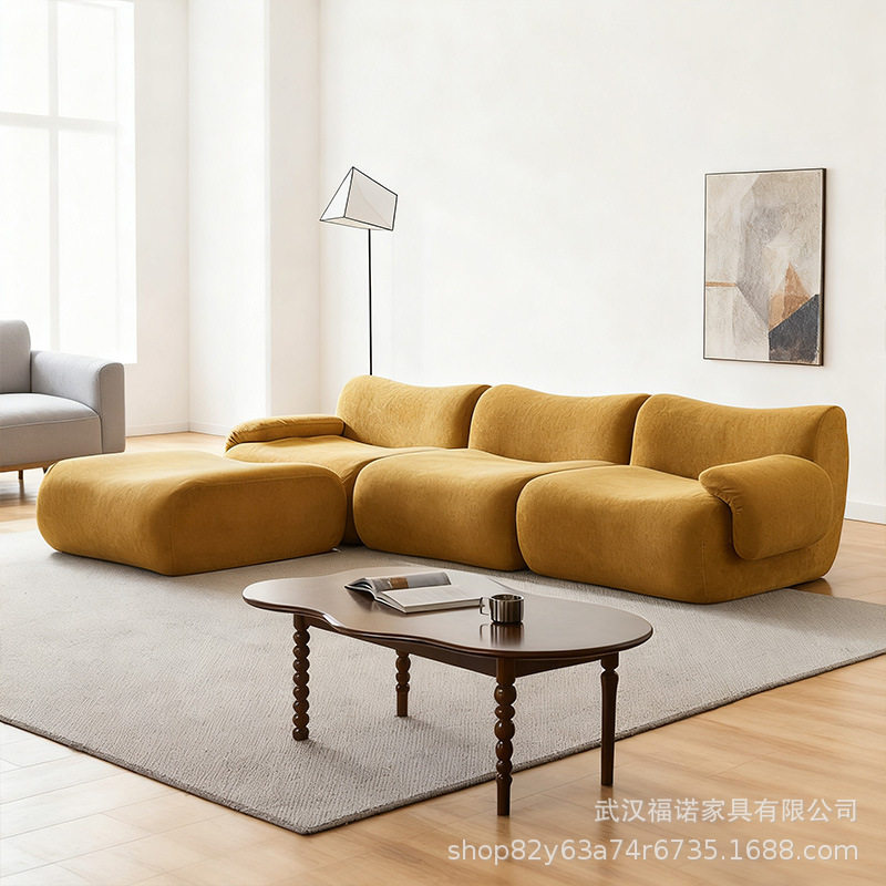 LazyCouch小户型科技布三人沙发