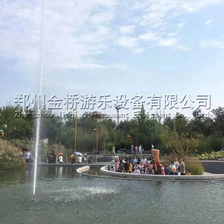 网红项目景区公园农庄水上游乐设备喊泉抖音网红游乐设施声控喊泉