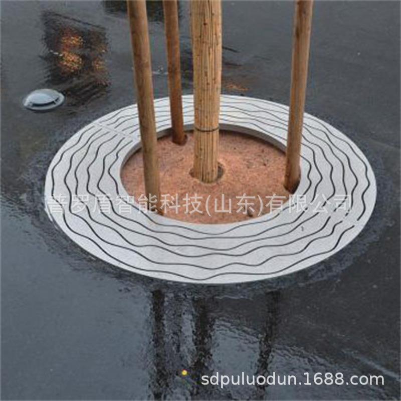 树坑美化切割钢板网格不锈钢树篦子园林道路装饰护树盖板铸铁树围