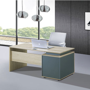 办公家具简约现代板式大班台主管桌经理桌时尚办公室实木办公桌椅