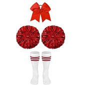 啦啦操花球拉拉队手花手摇花舞蹈手拿花啦啦队花球表演套装 m73