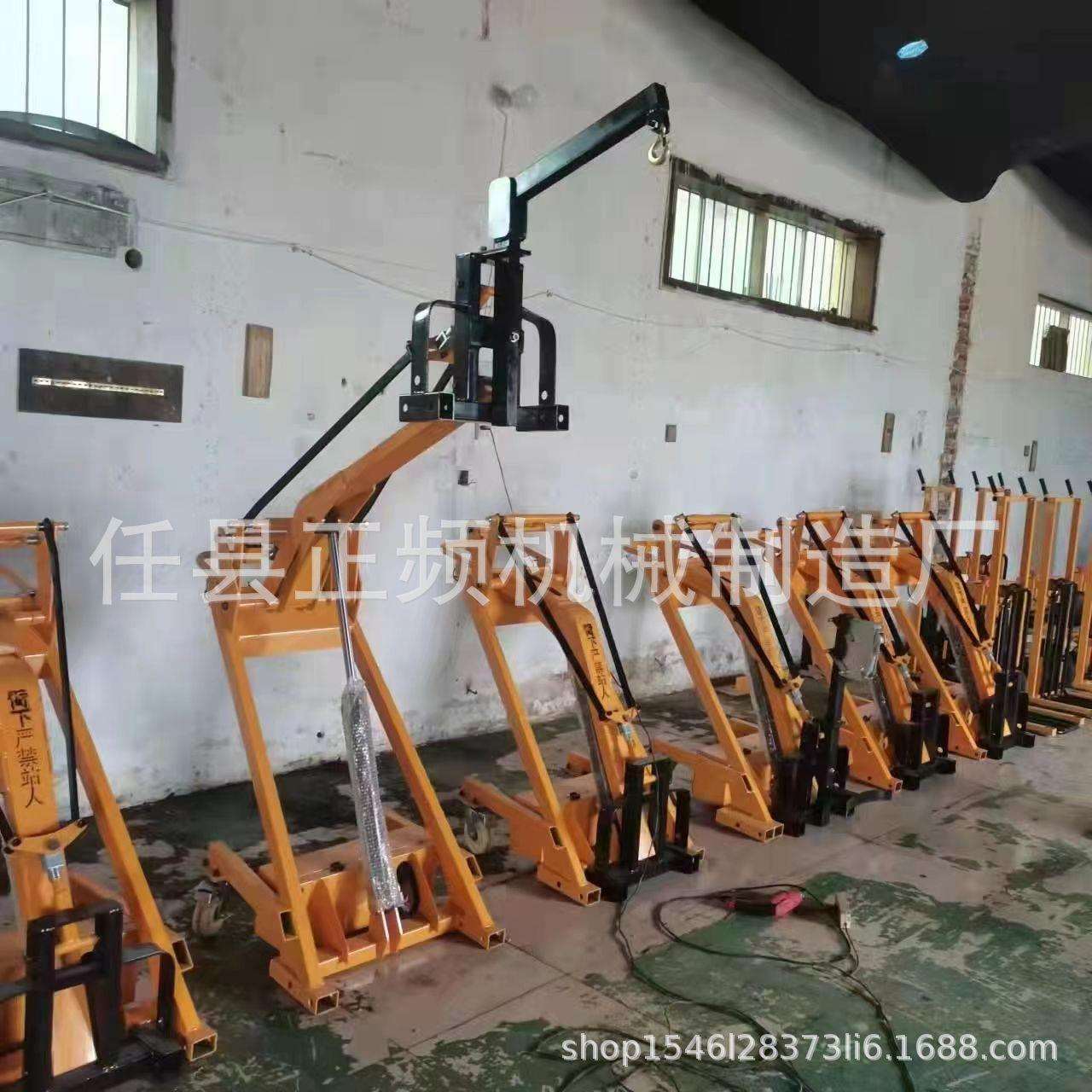 电动小型液压搬运车便携式装卸车单人曲臂手推车堆垛堆机铲车
