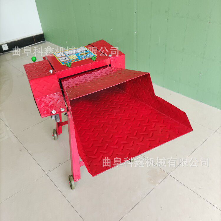 220V电动铡草机 养羊用饲草粉碎机 科鑫供应干湿两用四刀碎草机