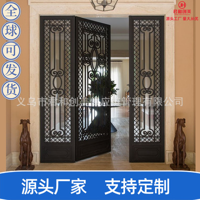 欧式铁艺锻打雕花拱门