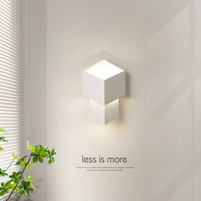 现代简约北欧led壁灯轻奢创意主卧室床头氛围灯客厅走廊温馨壁灯