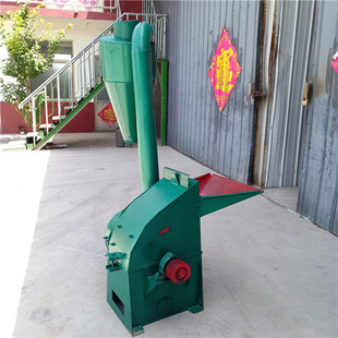 斜口进料牧草粉碎机花生秧红薯藤粉草机 沙克龙粉糠机