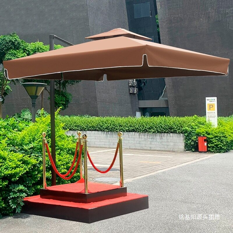 保安岗亭遮阳伞形象单双站岗台物业门卫保安亭太阳伞室外户外伞