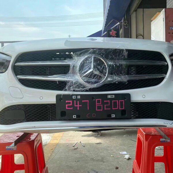 奔驰前杠大灯机盖原厂拆车件