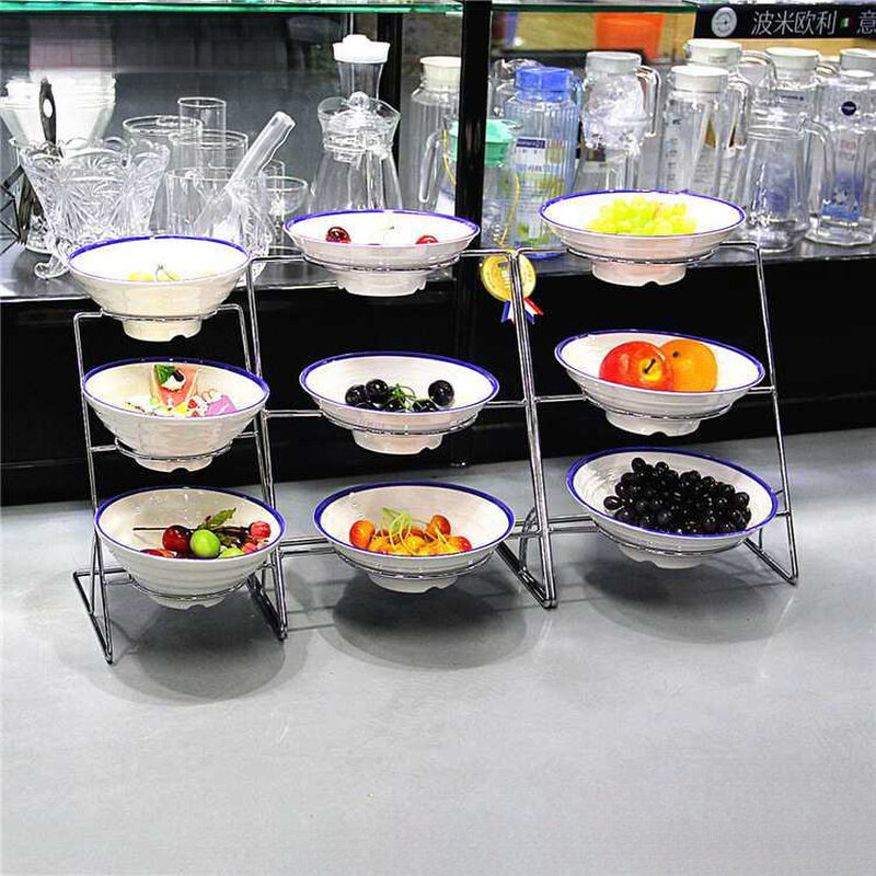 批发酒店自助餐展示盘饭店明档菜品展示架支架凉菜架子小菜展示盒