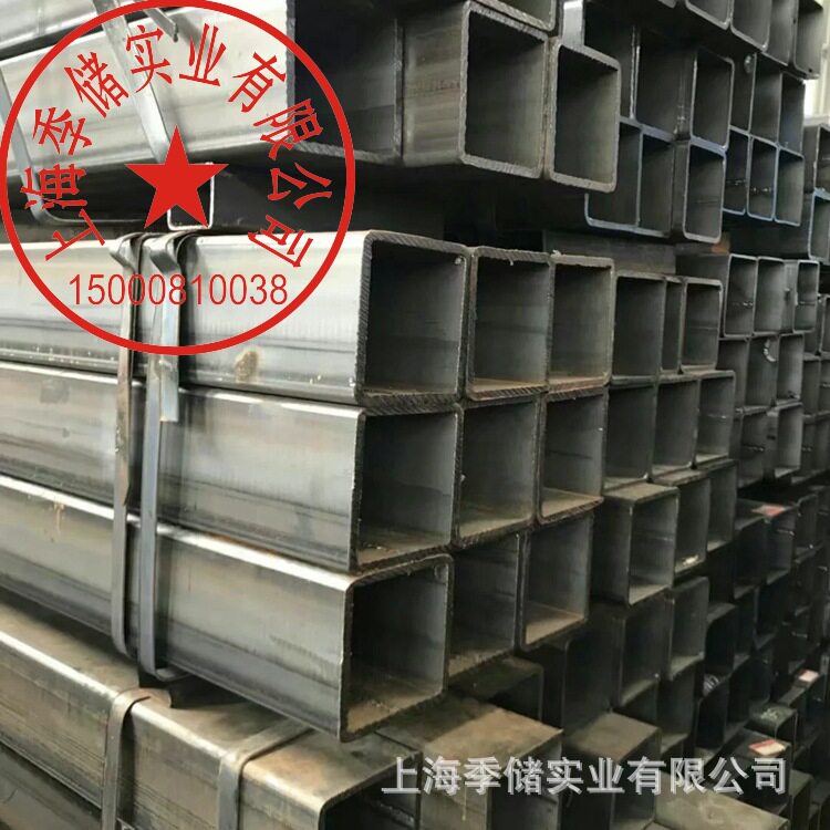 现货黑色方矩管50*50热轧Q235B黑铁方管40*60设备方通等规格齐全