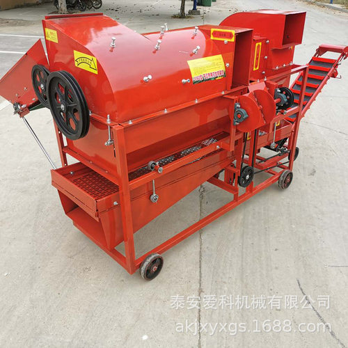 中型干湿两用花生摘果机鲜花生脱果机新型花生秧果分离机打果机