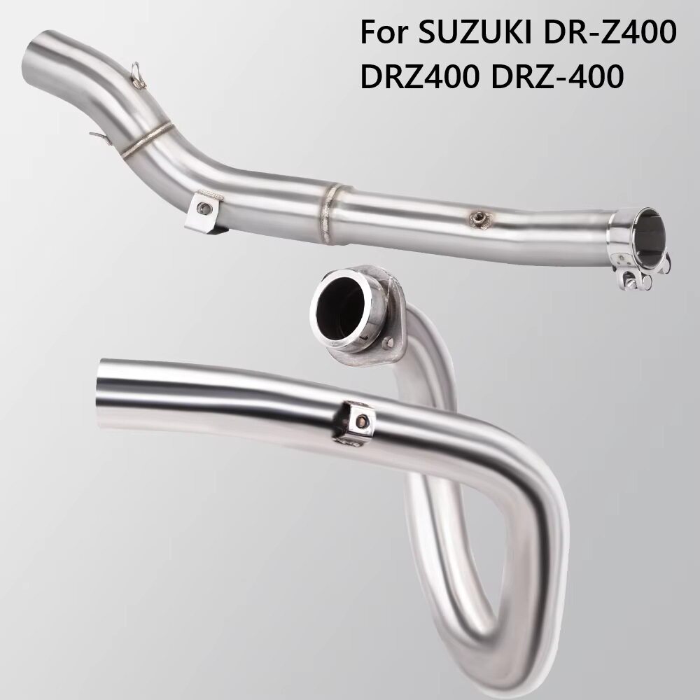 适用于摩托车DRZ400改装前段中尾段排气管组合套装2002-2022年