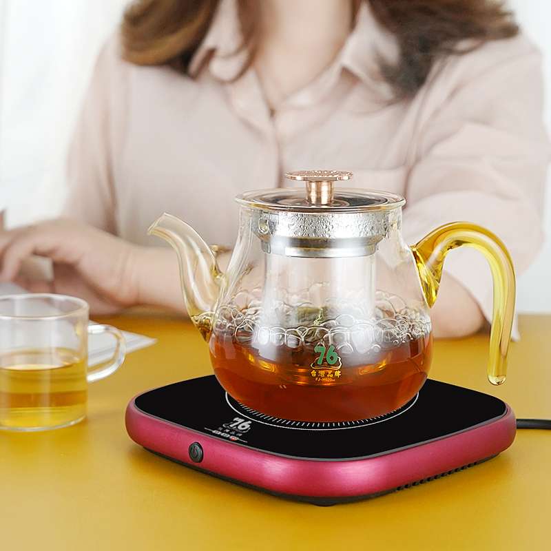 ?T9J5可烧开水速热恒温加热杯垫办公室100度可调温茶壶茶杯保温