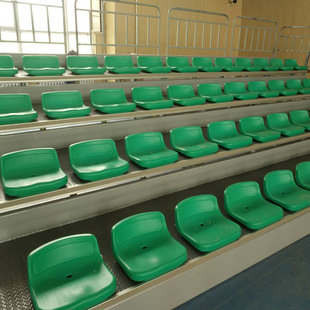 看台椅可移动电动看台排椅体育场观台排椅公交座椅伸缩折叠看台椅