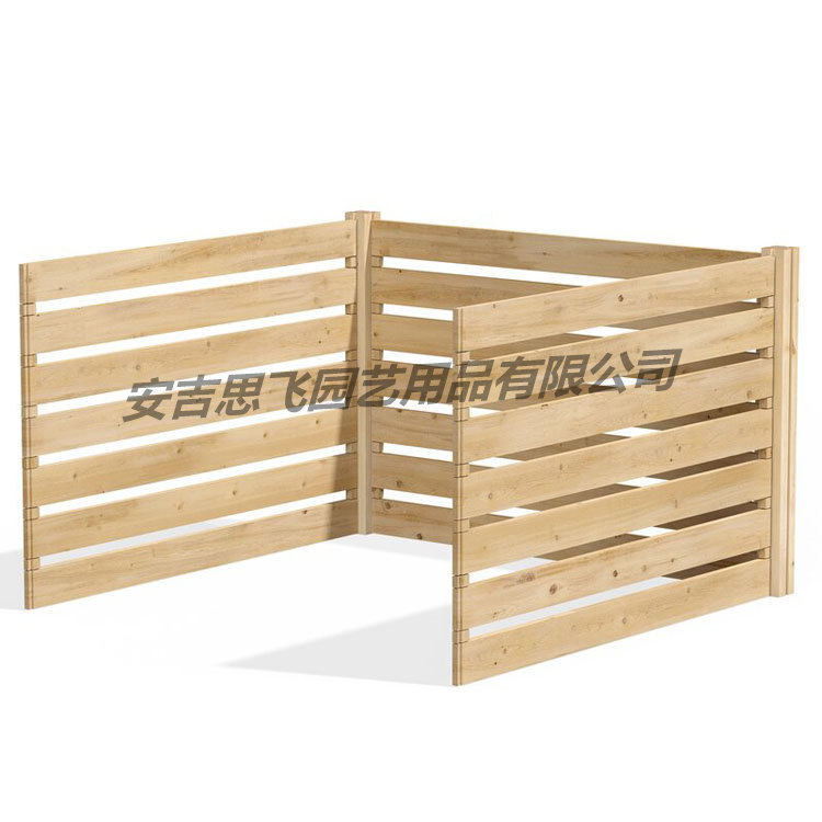 思飞园艺围栏防腐木栏花园景区防护栏木制栅栏篱笆墙围墙木制栏杆