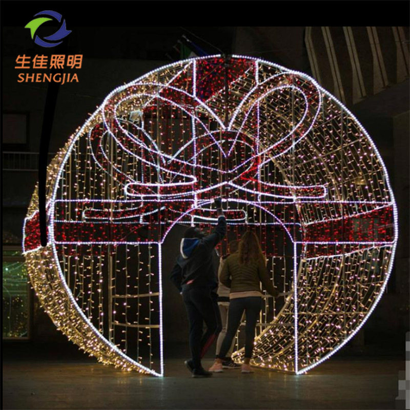 LED灯光节LED时空隧道拱门造型灯埃菲尔铁塔礼物盒装饰灯小品灯