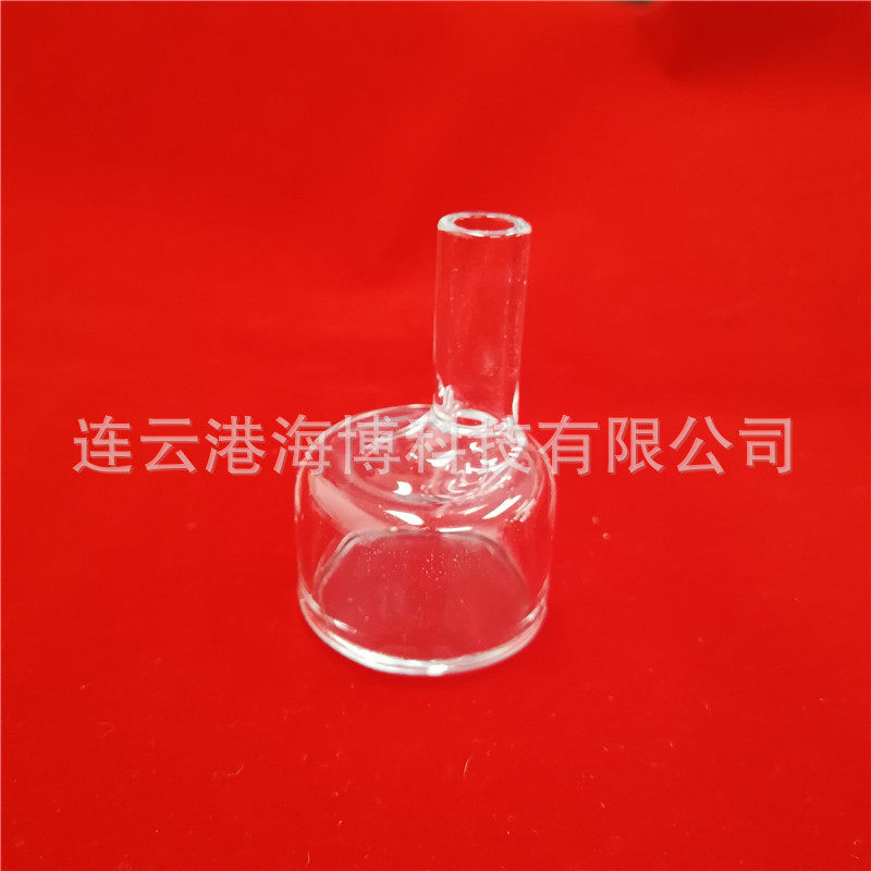 石英异型加工件 透明异型石英管打孔实验室用石英仪器