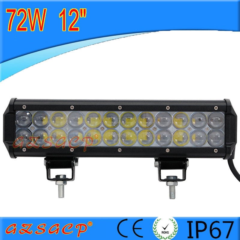 汽车led透镜长条灯 24V越野车货车LED前杠中网改装大灯雾灯72W