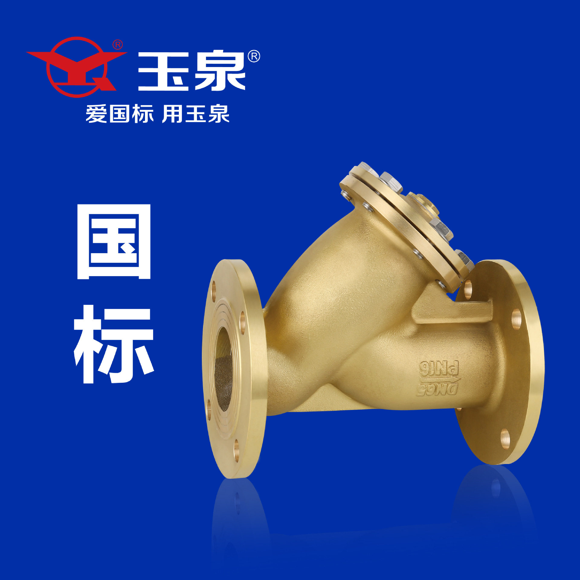 玉泉国标阀门Y型法兰过滤器