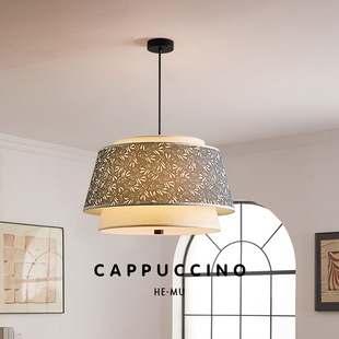 宋式美学客厅吊灯法式中古风高级感创意个性餐厅房间氛围感灯具