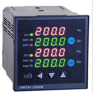 双华直销XMTA 2路温控表 J200W两通道智能温控仪