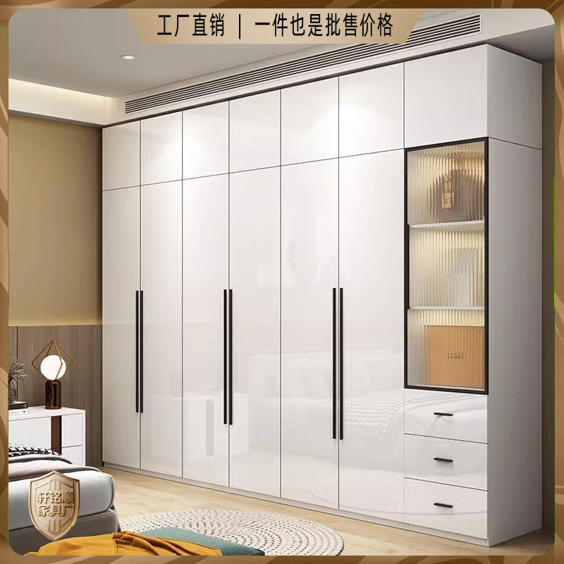 简约现代亮光烤漆收纳衣柜