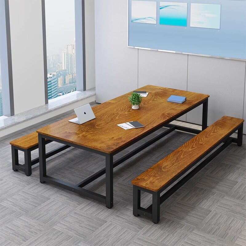 会议桌工作台长方形简易办公桌长桌简约现代培训接待洽谈桌椅组合
