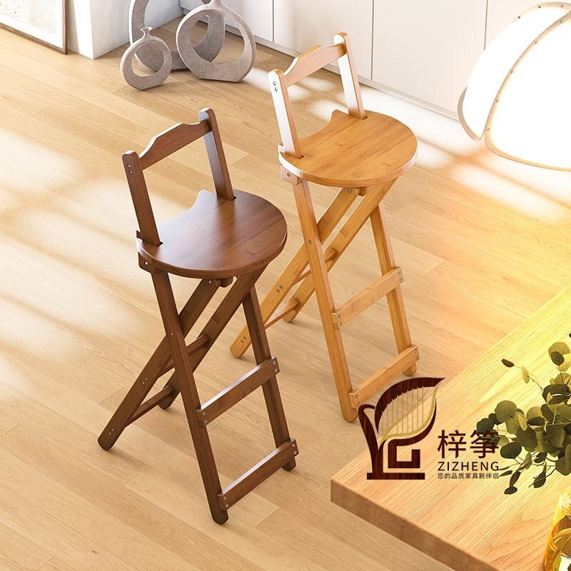 竹子圆凳家用商用简约高脚凳
