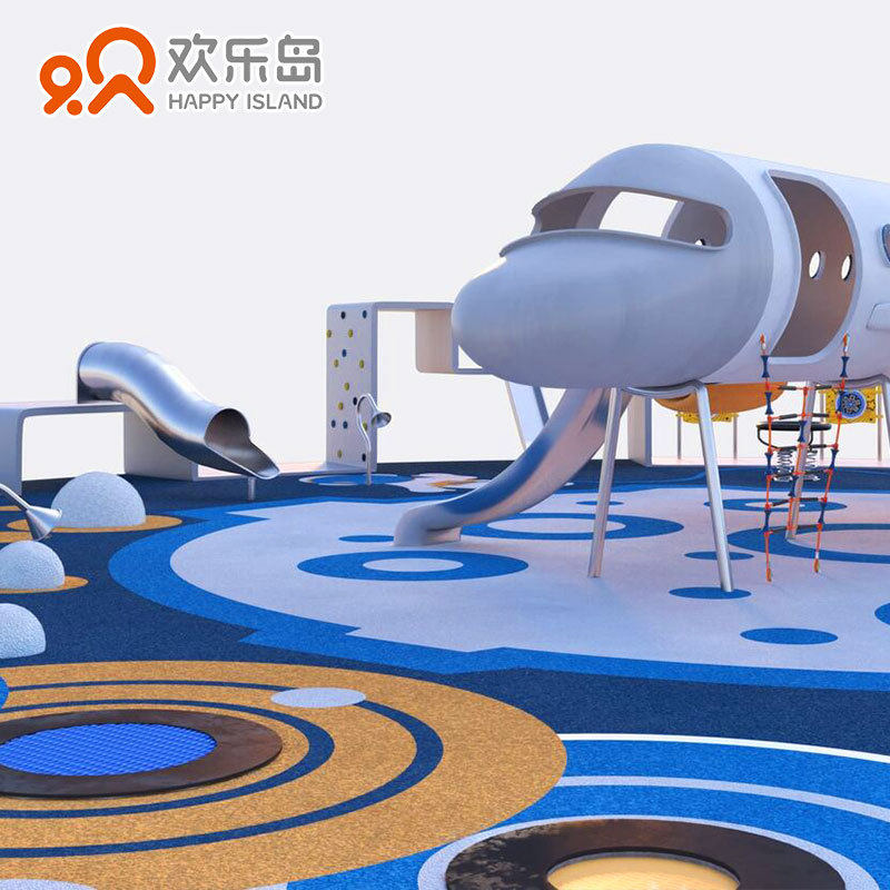 飞机儿童滑梯户外游乐设备厂家大型飞机造型主题儿童主题乐园设计