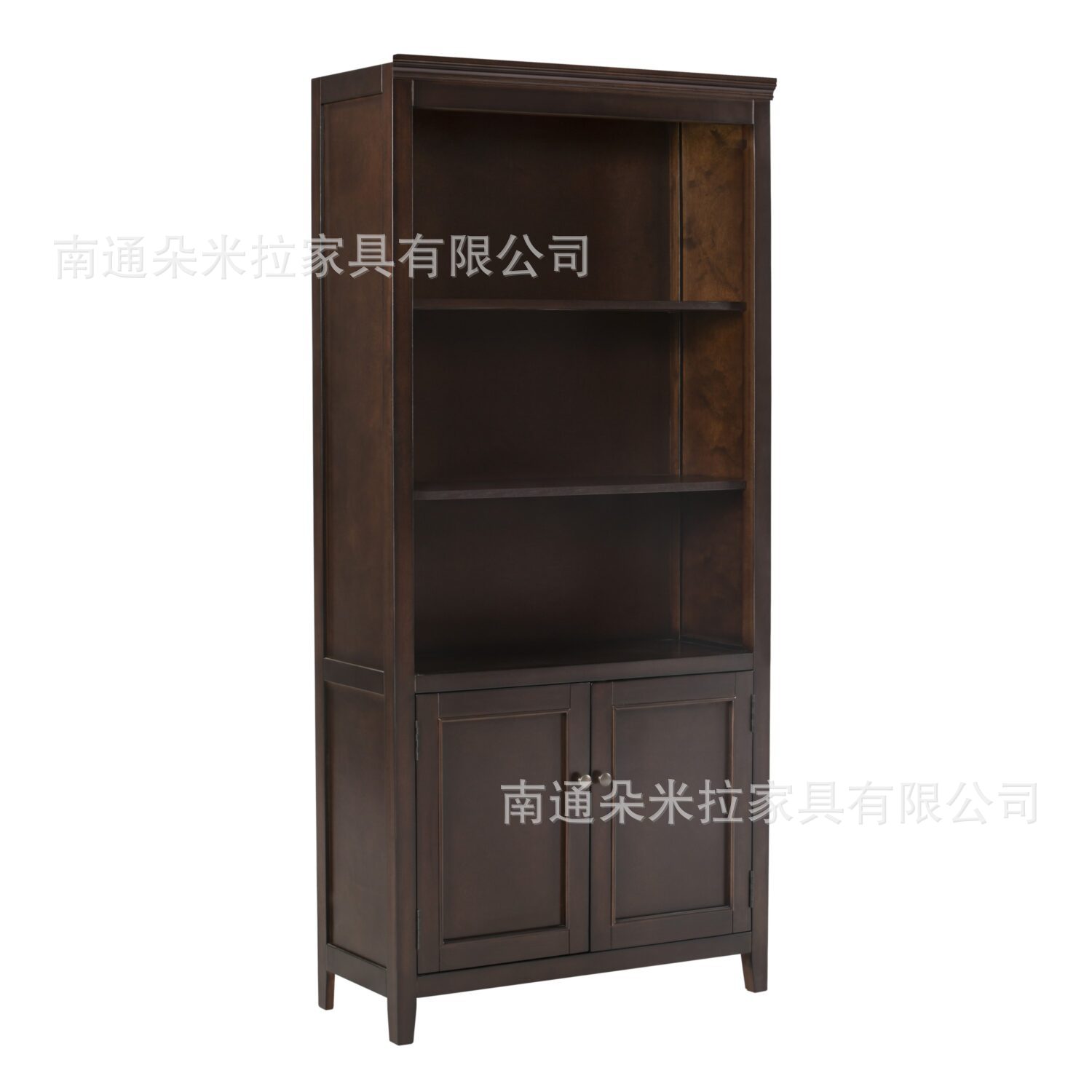 RH美式实木高端客厅手办展示柜