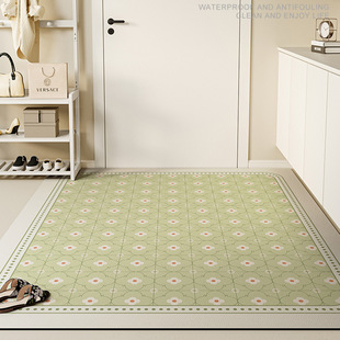 小清新入户地垫进门可擦免洗门内玄关皮革地垫门口可裁剪脚垫子