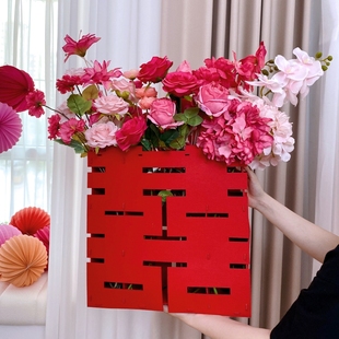 饰婚庆用品婚礼 薇妮婚品结婚立体喜字摆件婚房布置新房卧室客厅装